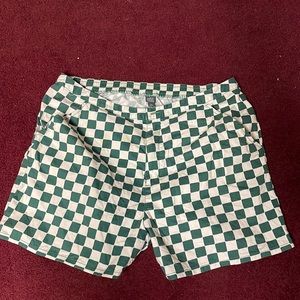 Wild Fable green checkered shorts cotton XL